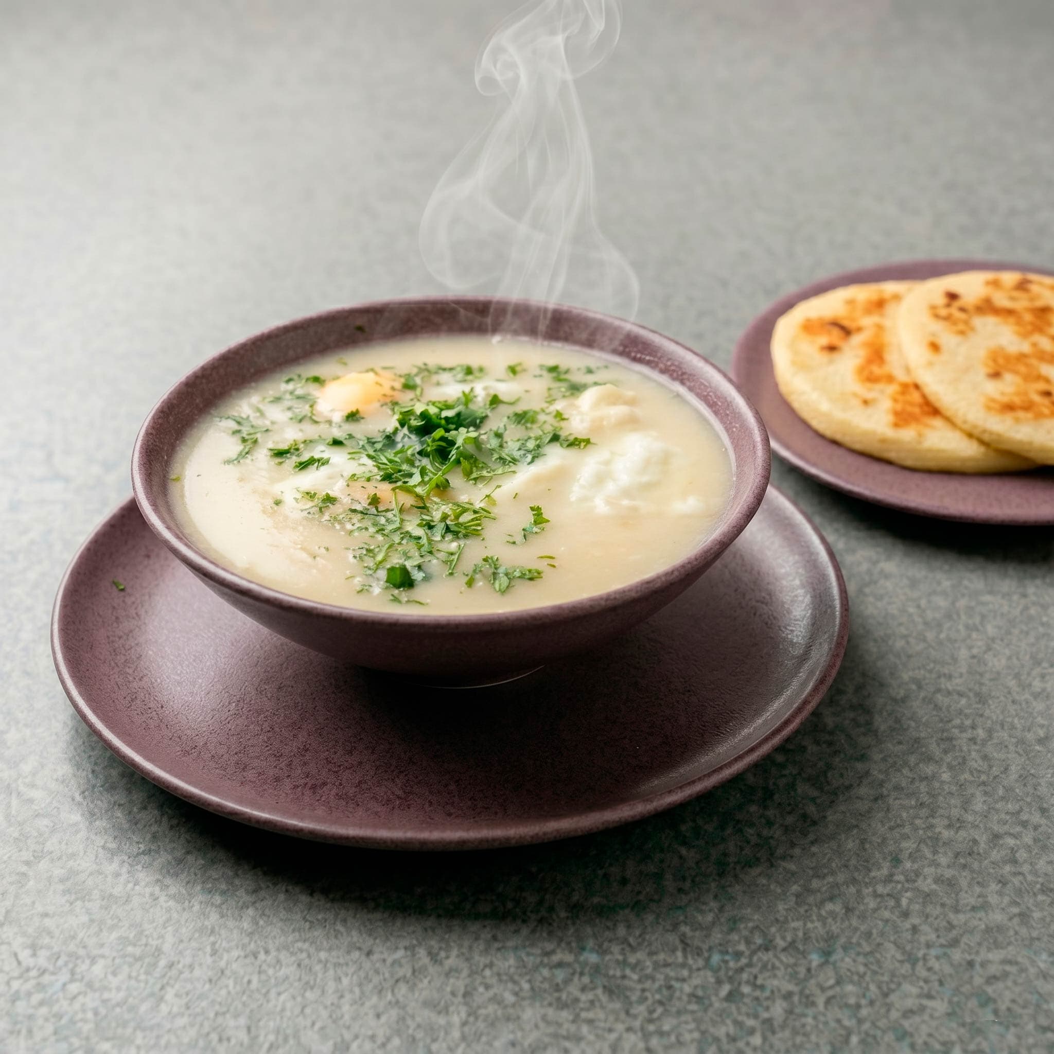 Caldo con huevo